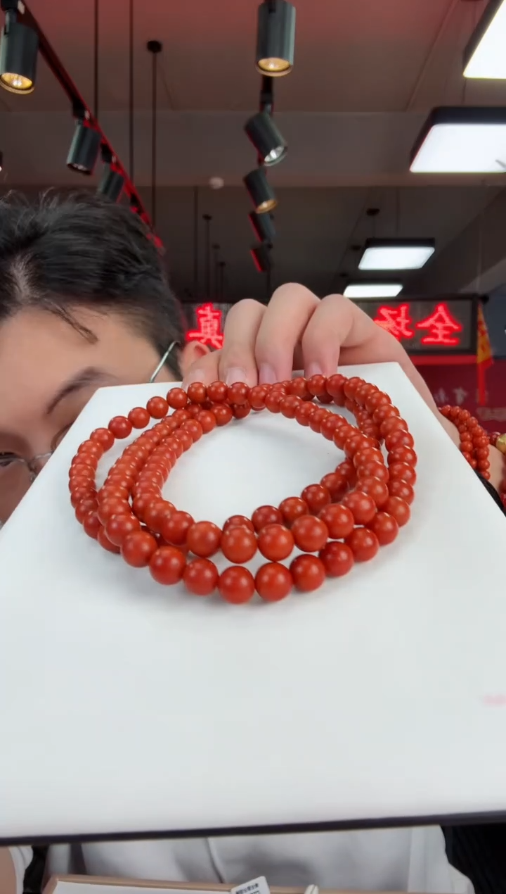 南红玛瑙未镶嵌阿东寨多圈8+一个/条