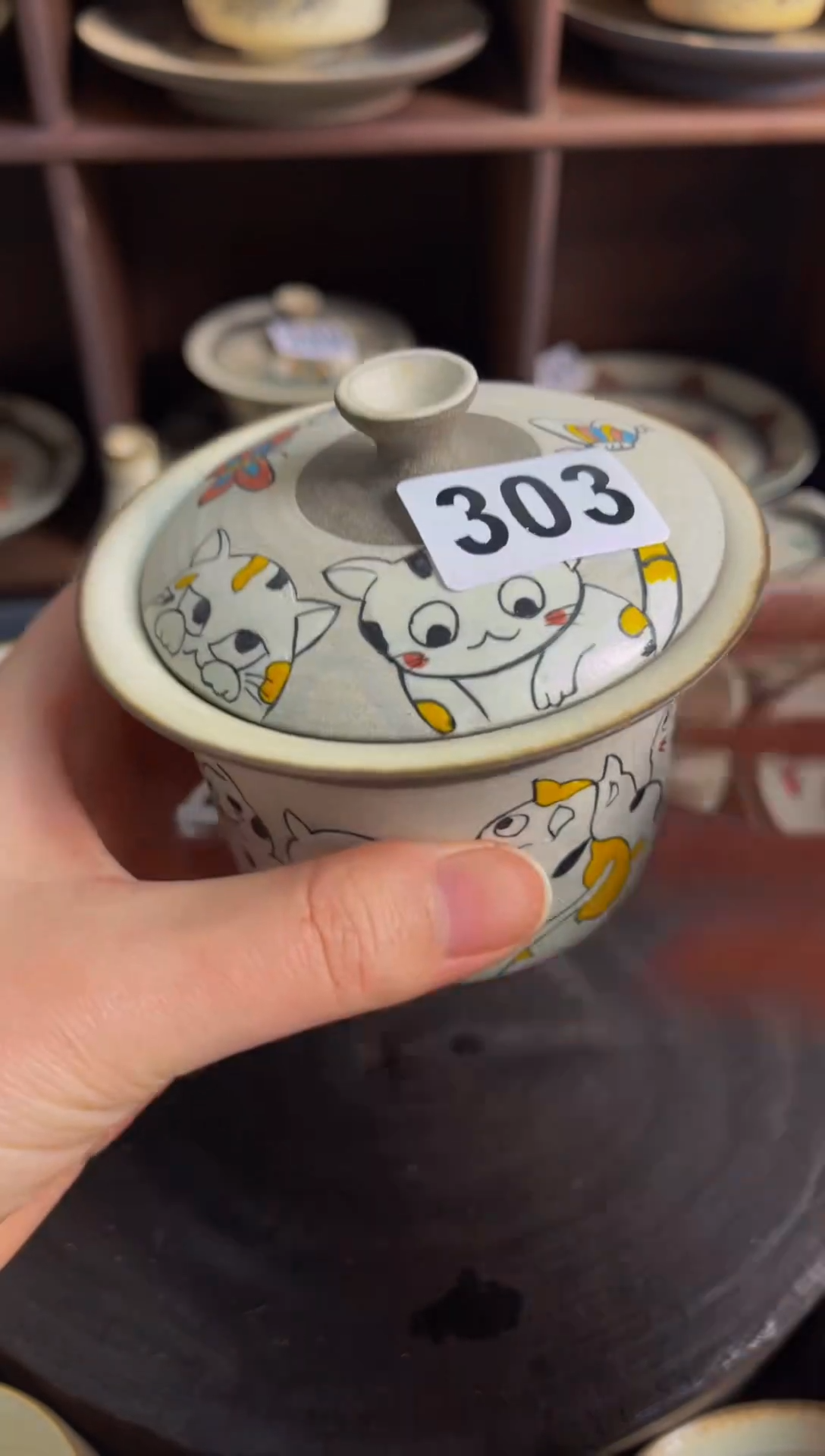 【闪购商品】陶八工花宠两才盖碗