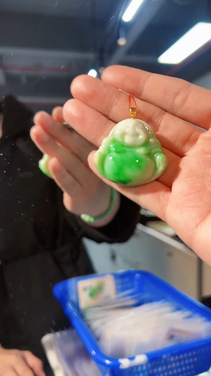 【闪购商品】翡翠颈饰18K金镶嵌缅料A货/支持复检/一件