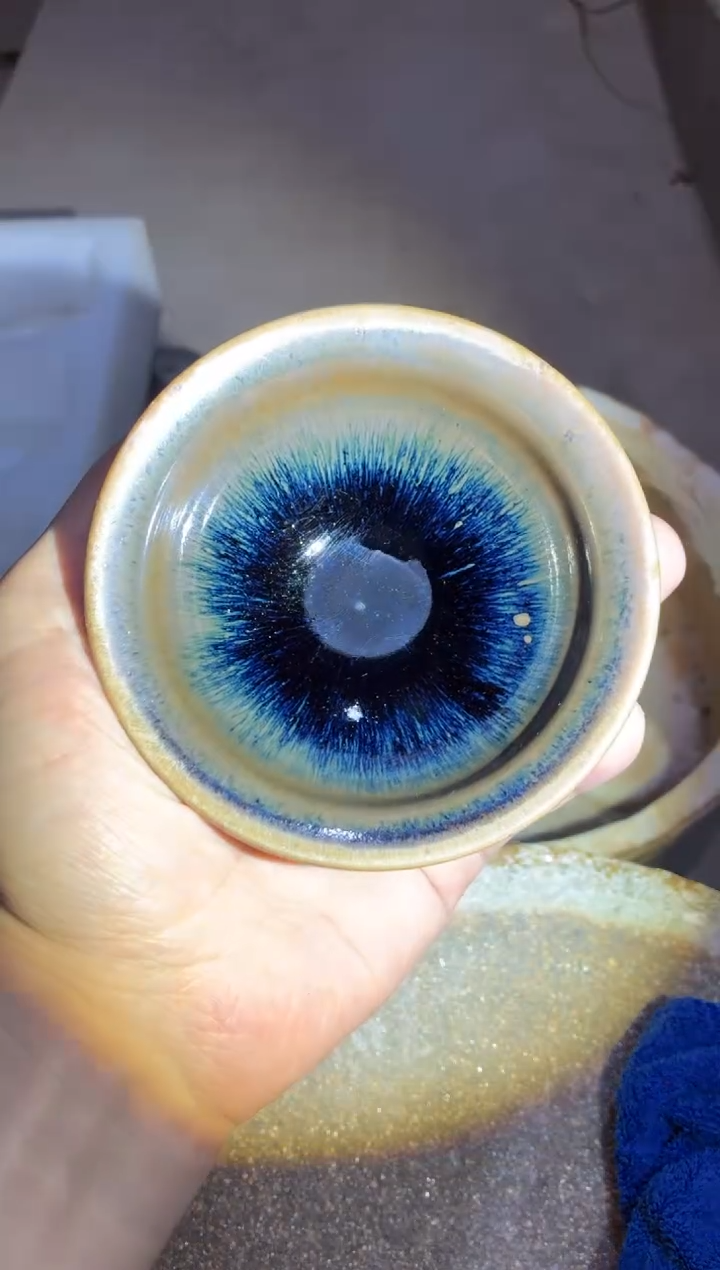 茶盏真柴烧建盏换点柴火