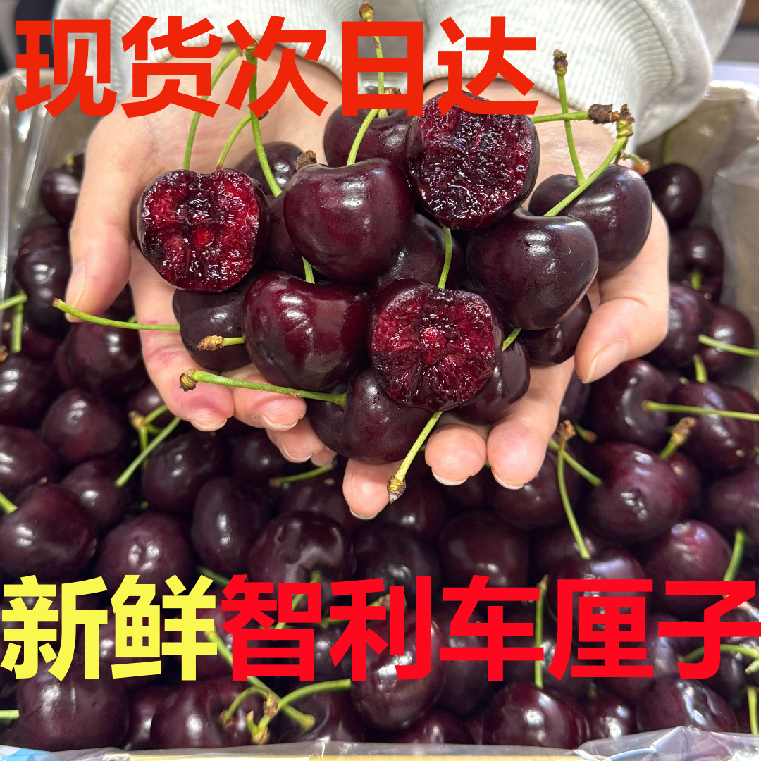 【今天拍明天到】顺丰空运智利车厘子礼盒装4J新鲜脆甜内附果径卡