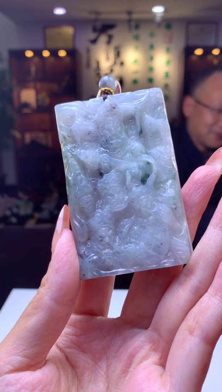 【闪购商品】定制翡翠未镶嵌挂件发货（拍一发一）