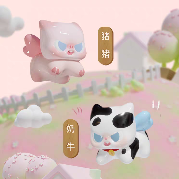 【直播代拆】MMSTOY-萌兽萌立盲袋盲盒潮玩肉嘟嘟摆件DIY扣子链子