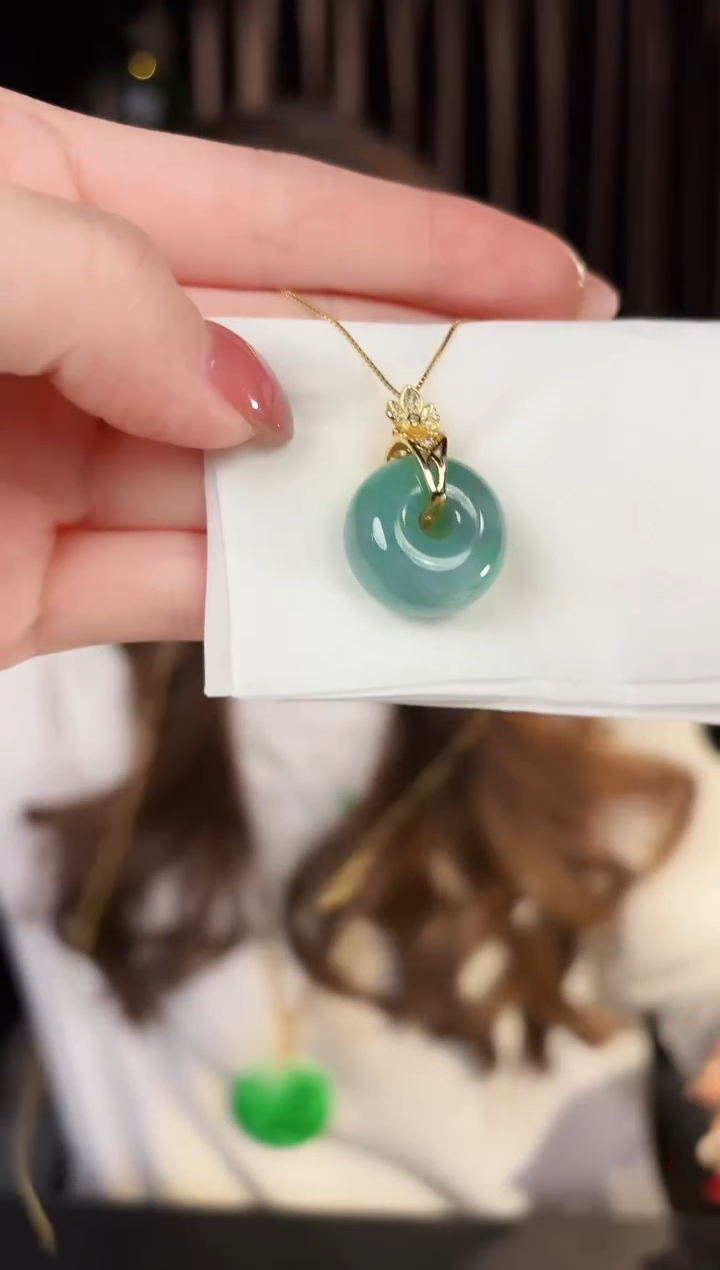 【闪购商品】翡翠吊坠(不含链)银S925镶嵌2缅料A货/支持复检/一件