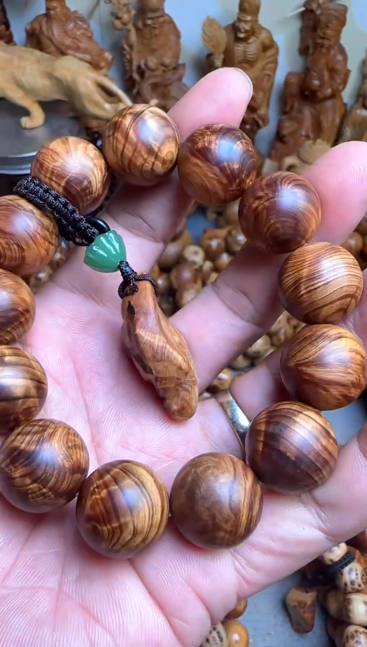 【闪购商品】柏木手串/手链太行崖柏黑金刚龙胆闪电1.8