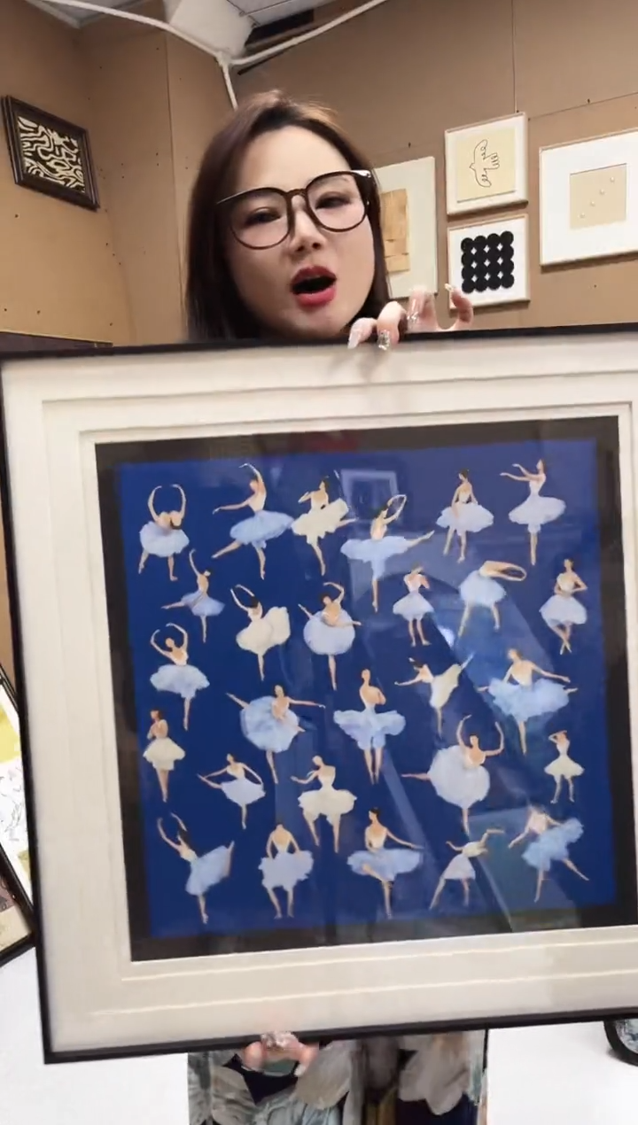 竖款芭蕾舞女孩  60*60