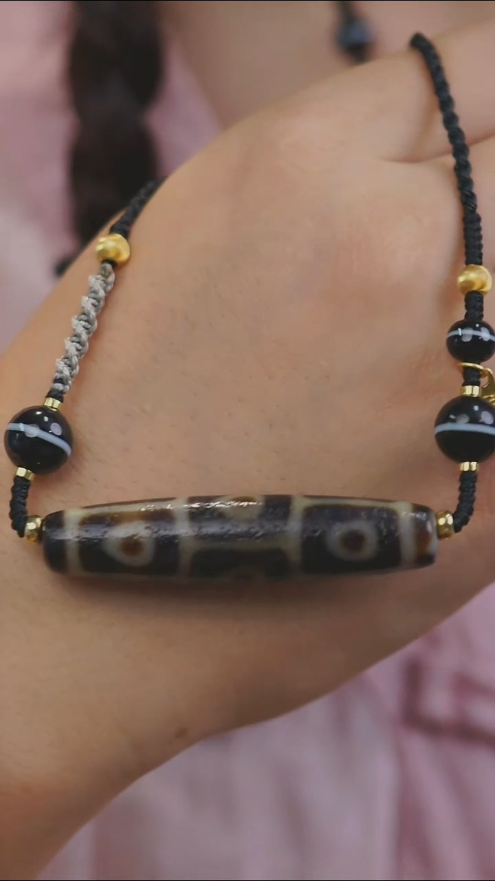 玛瑙/玉髓项链未镶嵌多样性发其一  佛心9