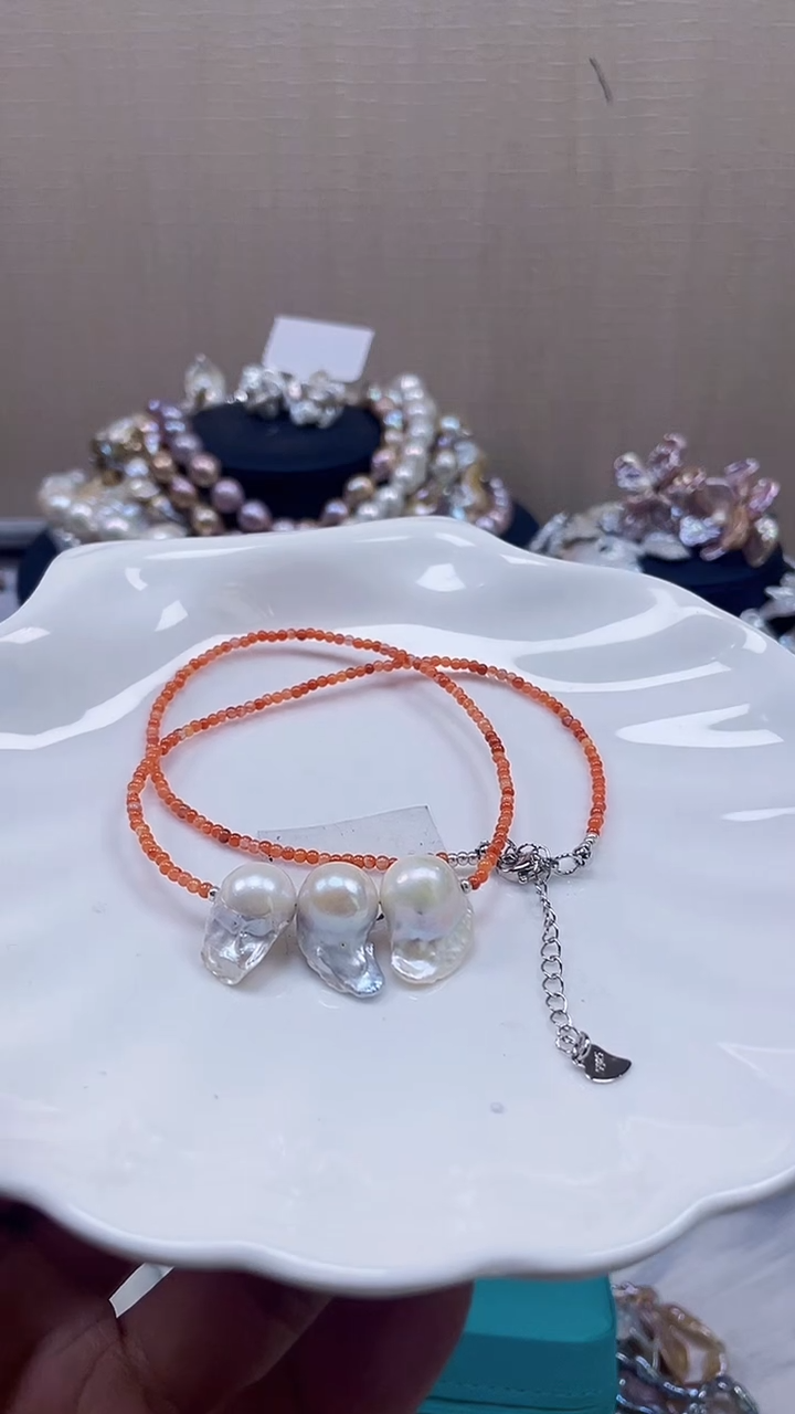 未镶嵌项链淡水珍珠【纯恬饰品】