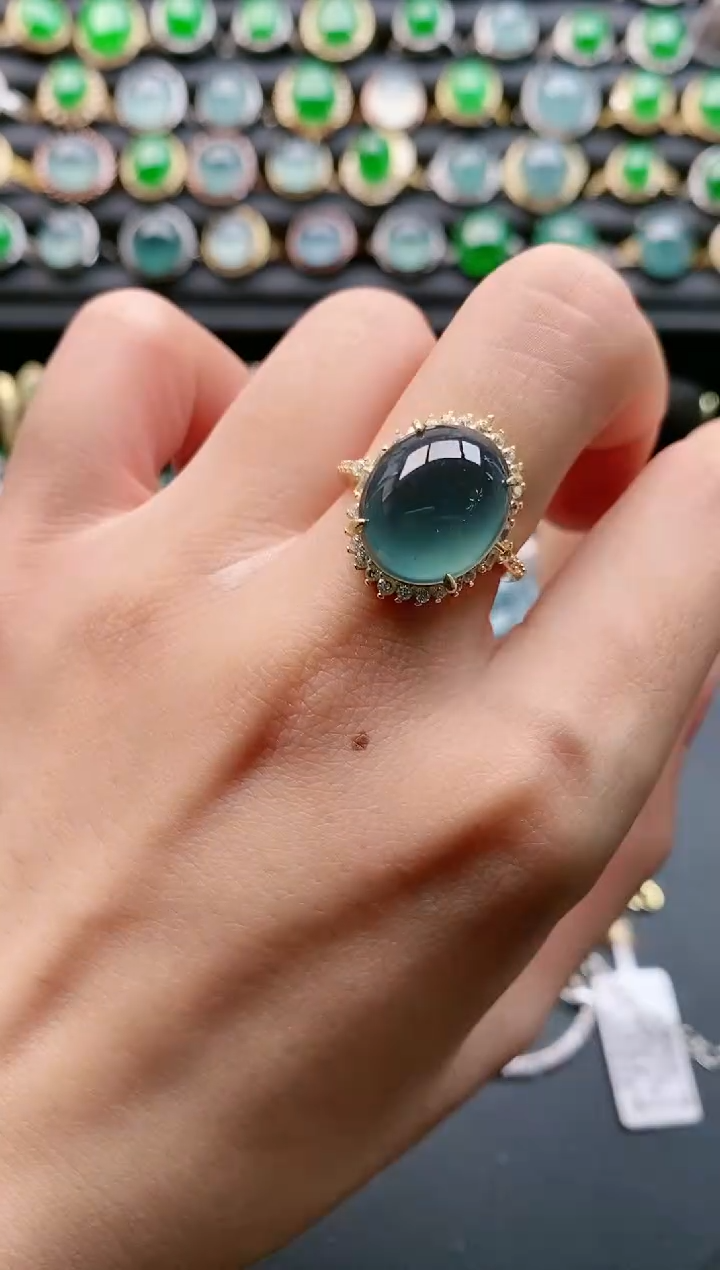 【闪购商品】翡翠戒指银S925镶嵌11111111