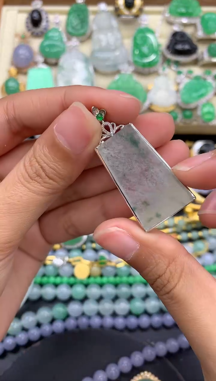 【闪购商品】翡翠颈饰18K金镶嵌189-中国好珍宝