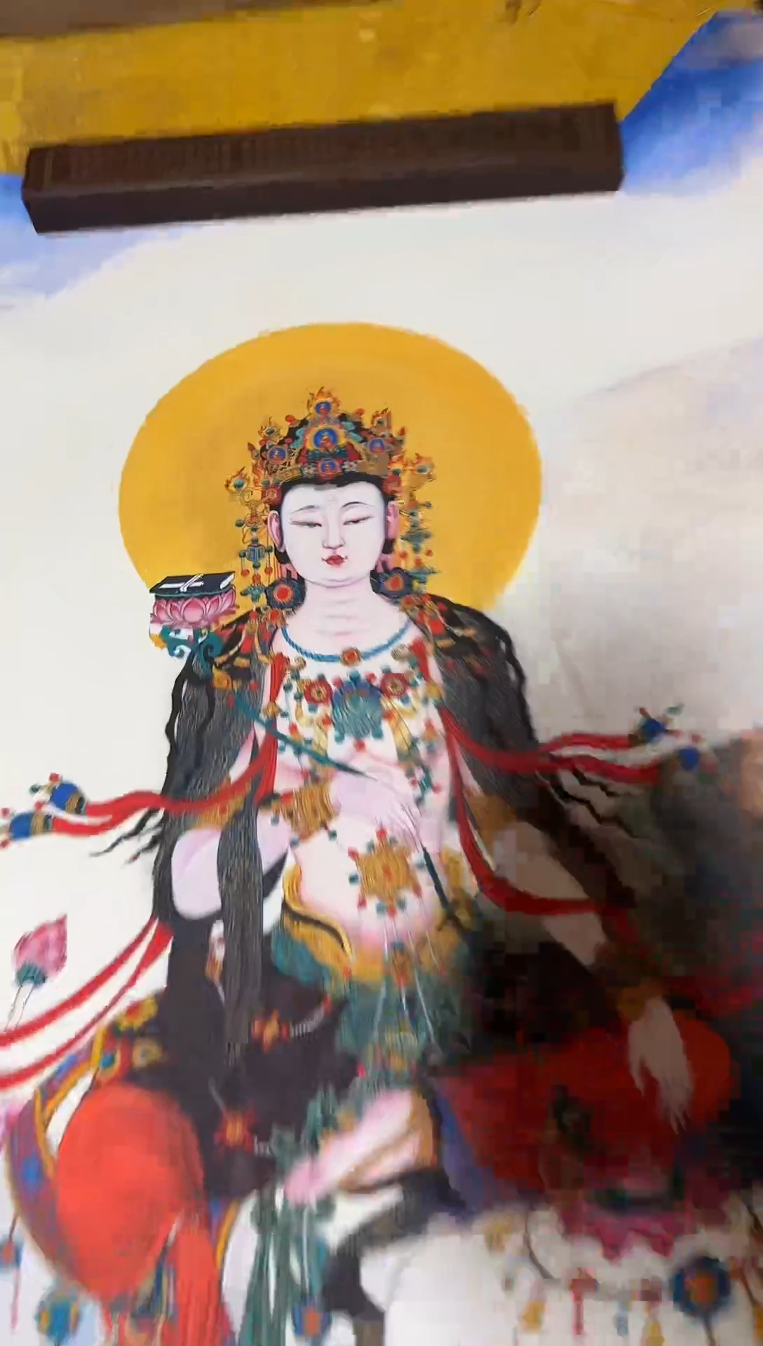 卷轴画精品唐卡===藏藏-普贤