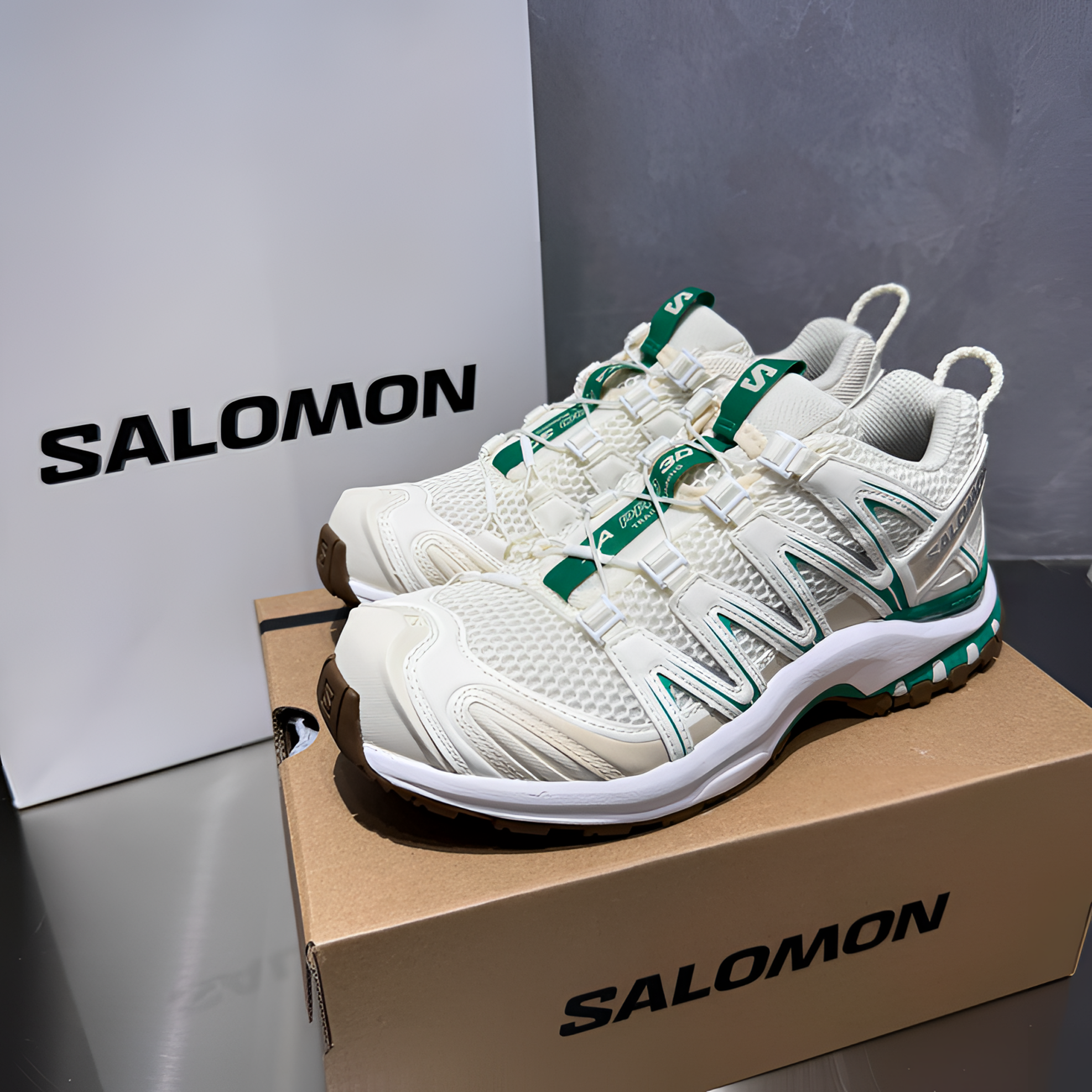 SALOMON萨洛蒙 XA PRO 3D香草鹦鹉绿运动户外功能跑步鞋 478874