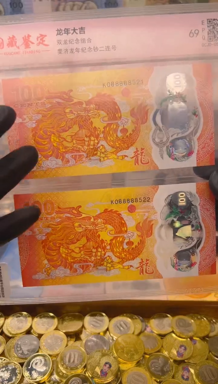 【闪购商品】其他普通金属龙年大吉纪念合集（塑料）