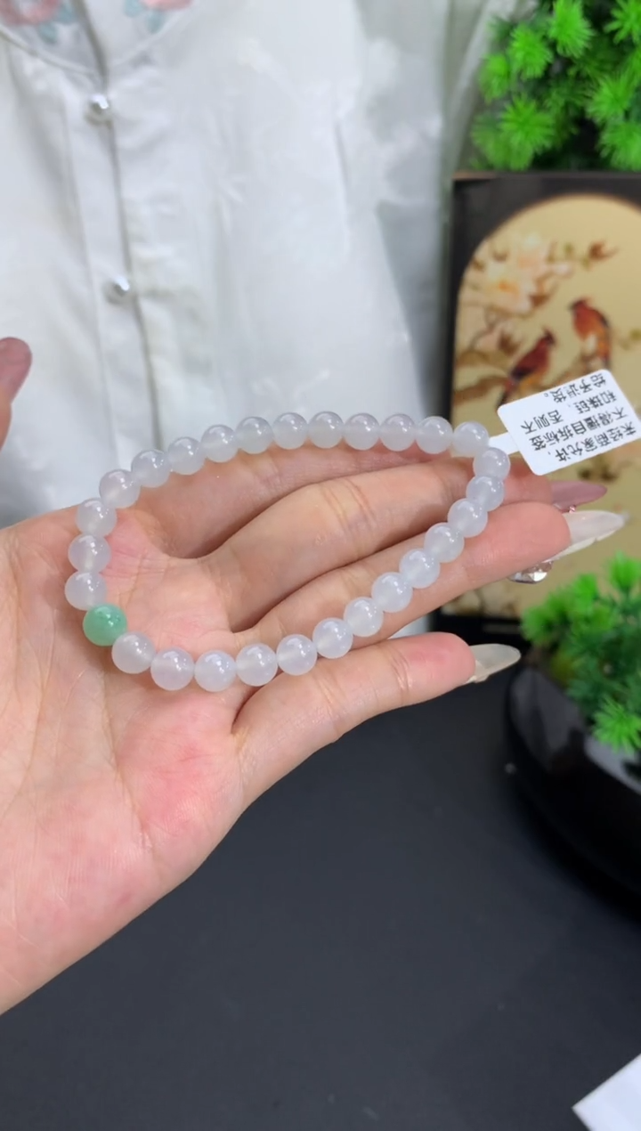 【闪购商品】未镶嵌翡翠手链卡6.6mm