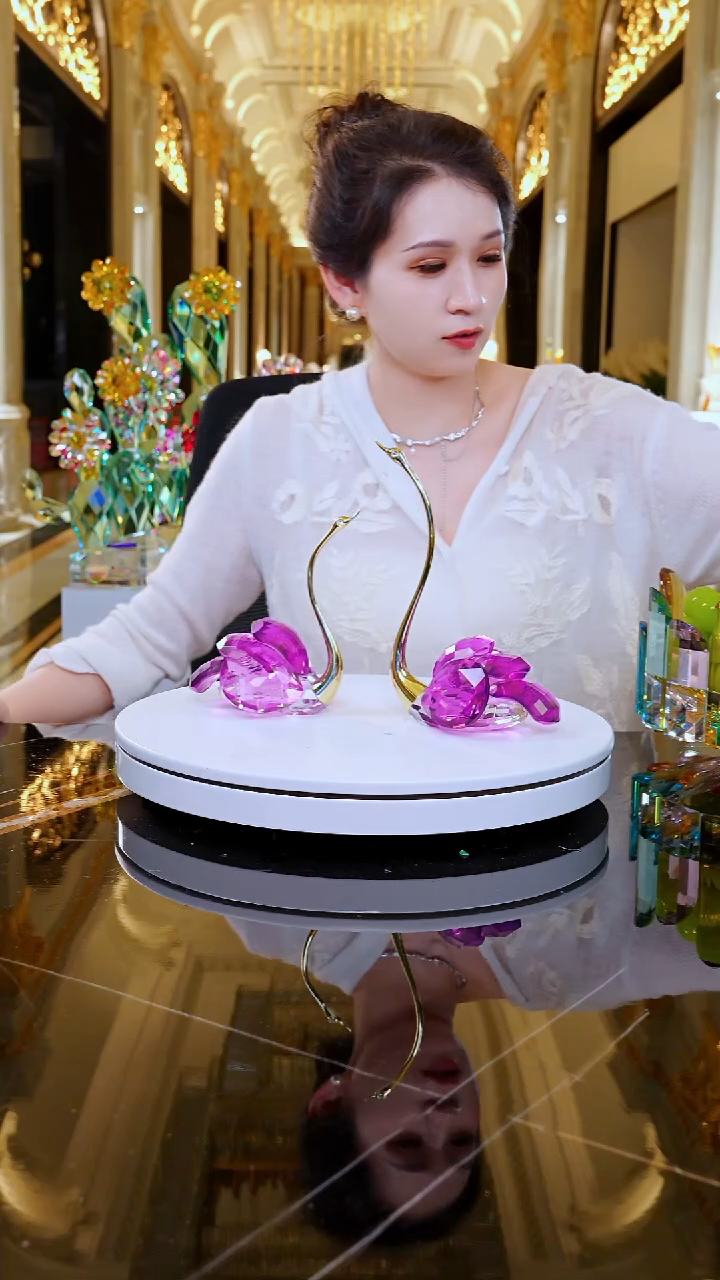 摆件YB00691天鹅摆件一组