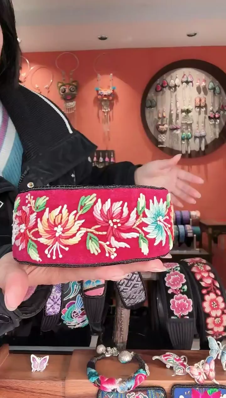 织绣手工苗绣刺绣发箍22