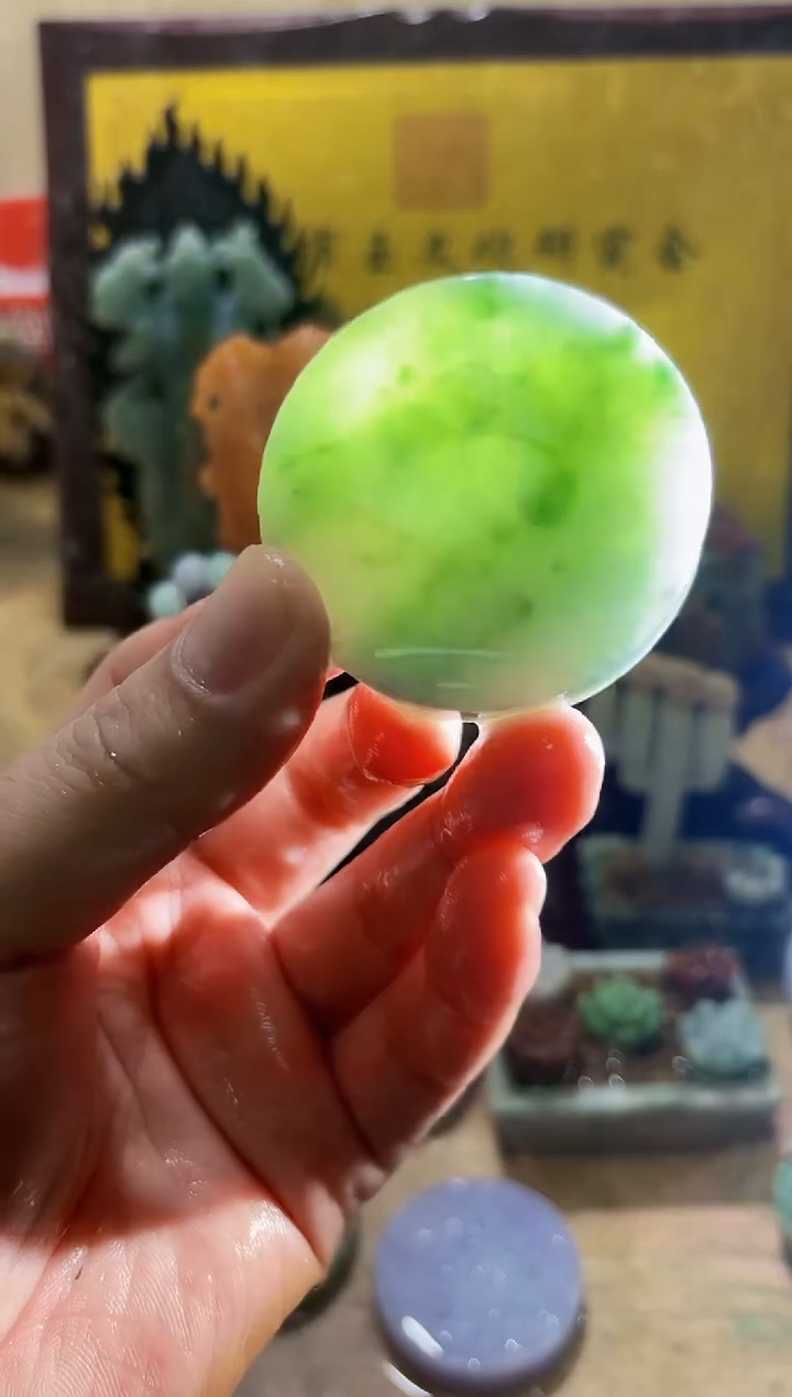 未镶嵌挂件翡翠A货常星7884