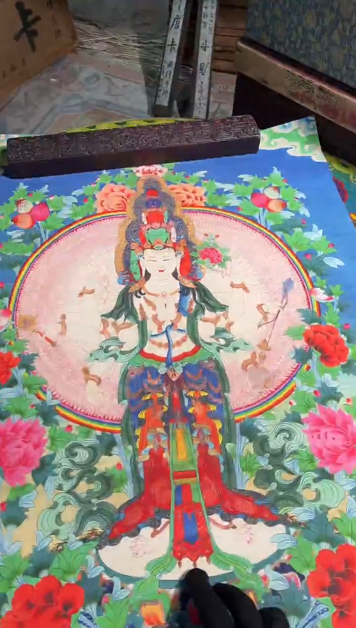 卷轴画路路的唐卡tk160