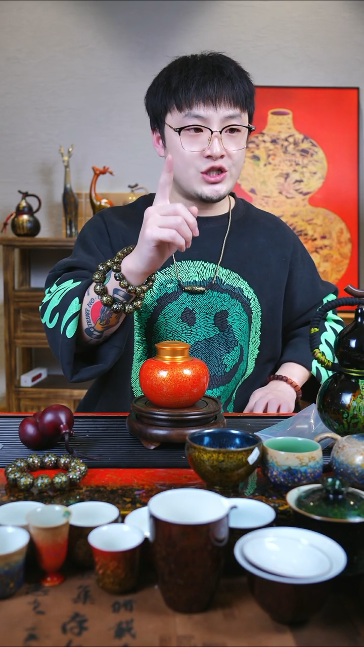 【闪购商品】JH过年首选非遗大漆漆器红金茶叶罐