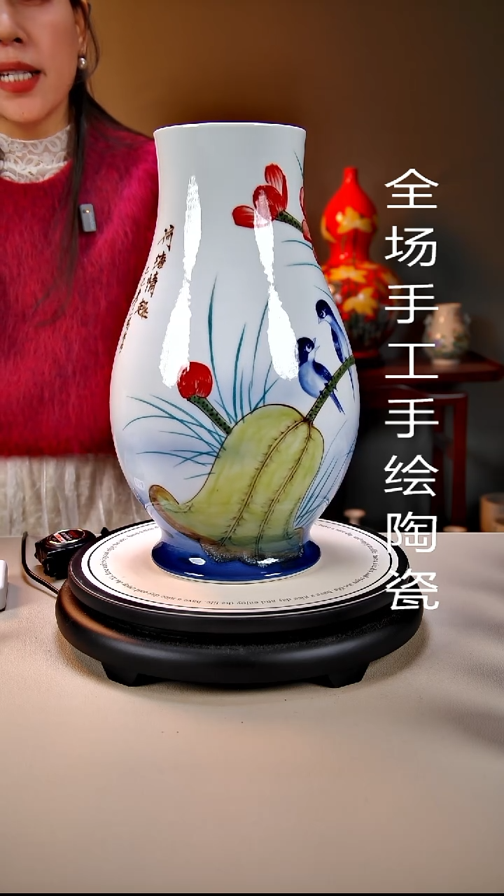 摆件陶景德镇手绘陶瓷14