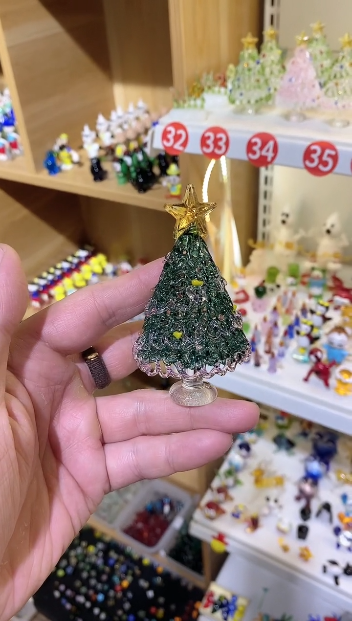 琉璃手工艺品圣诞树