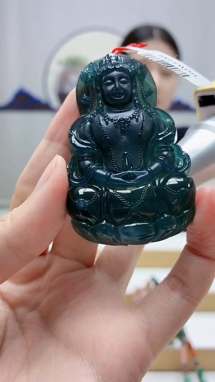 未镶嵌定制翡翠4812zm-毛货挂件46