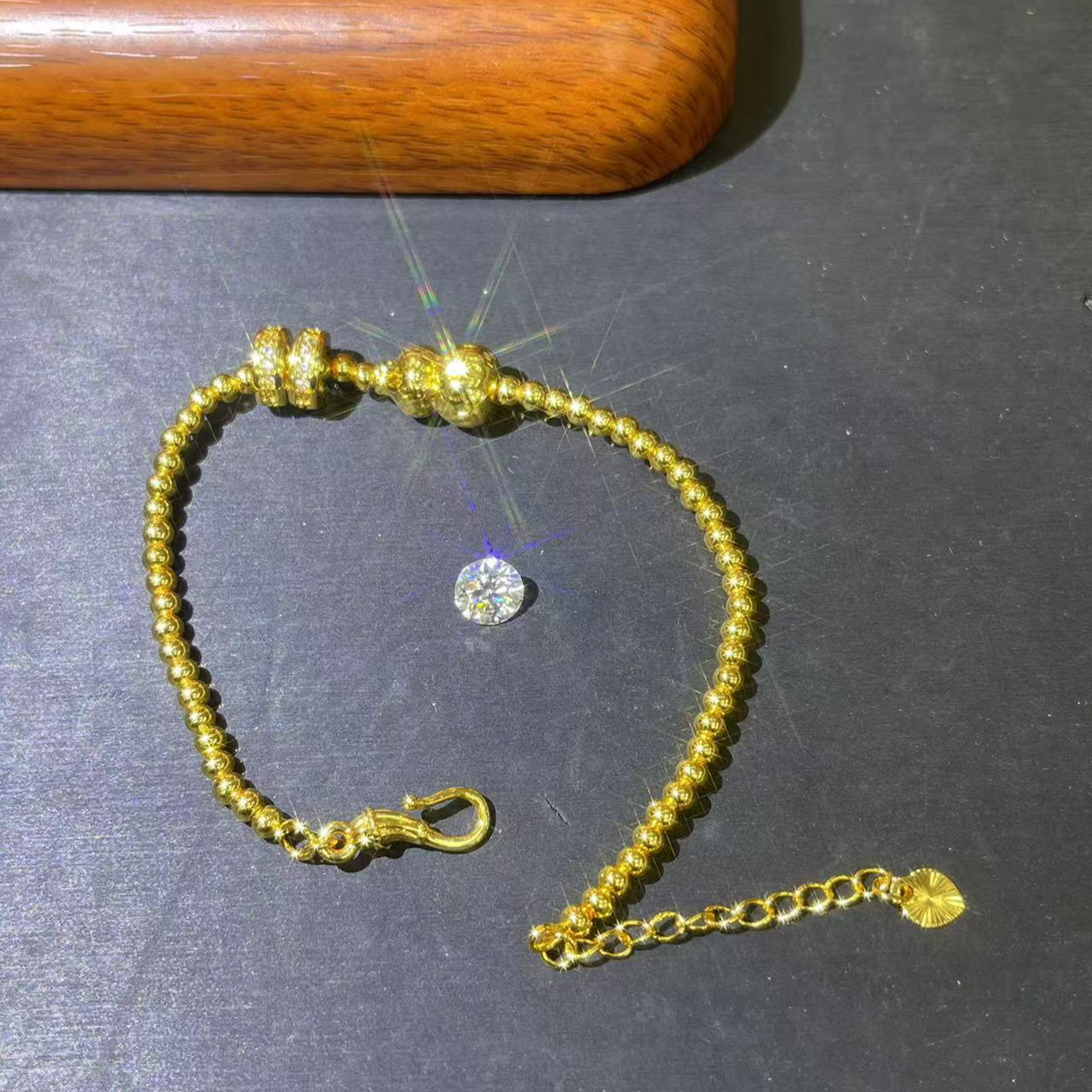  s1423黄色珠珠手链多样性发货