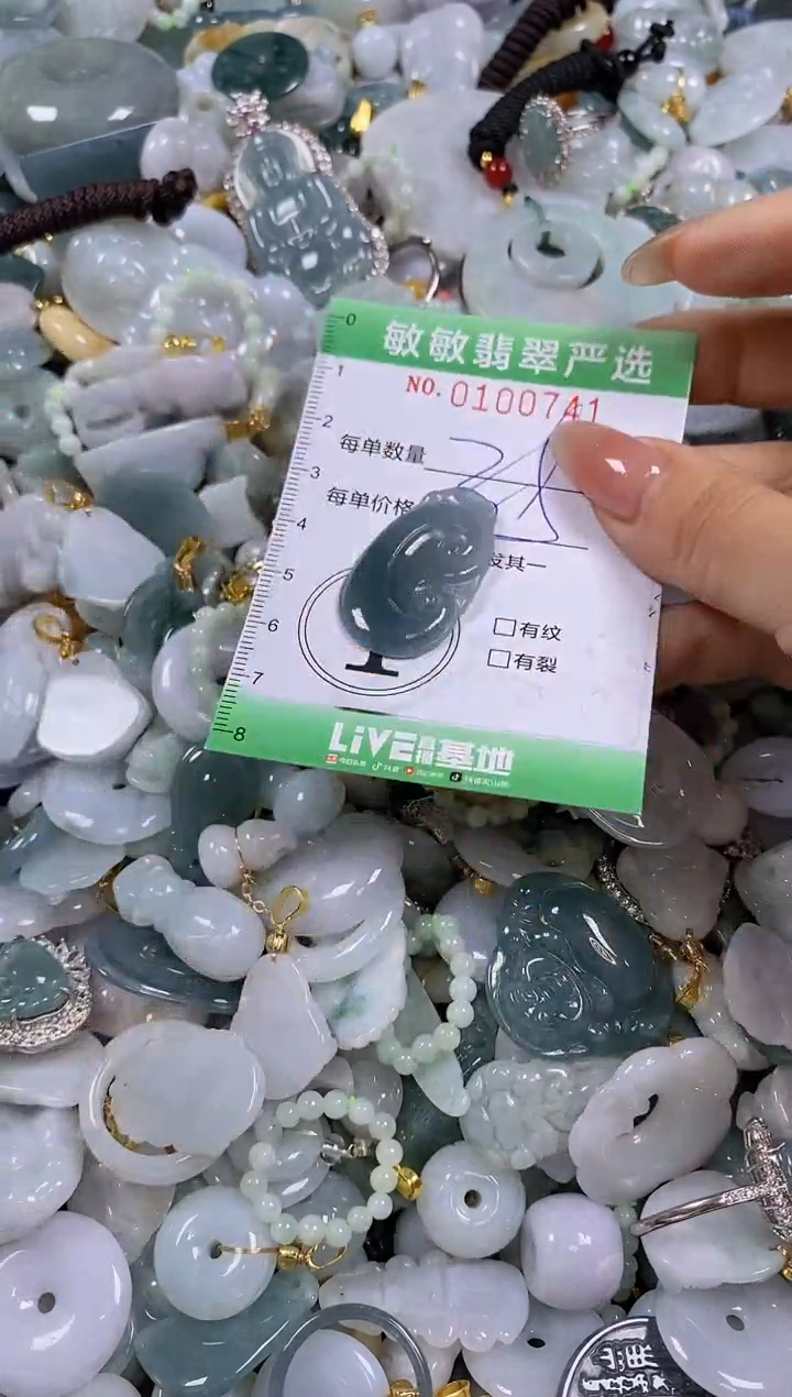 【闪购商品】翡翠颈饰未镶嵌闪购0100741多样性发其一