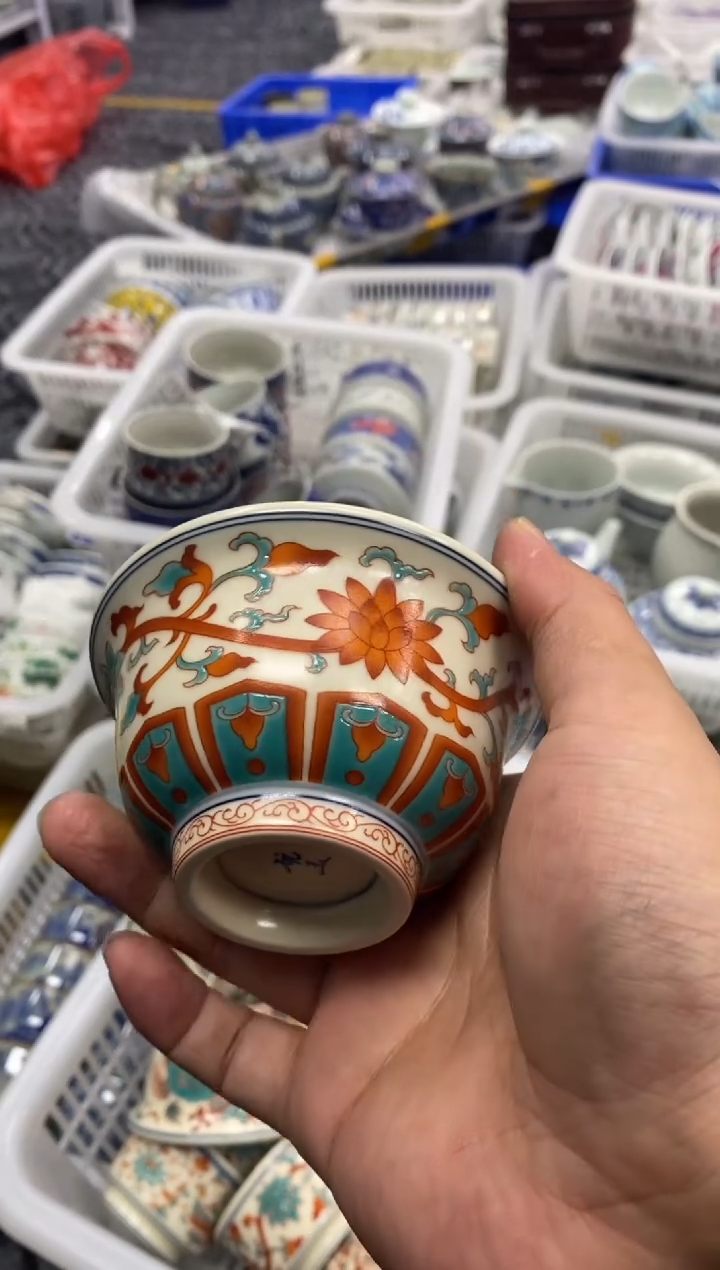 摆件陶景德陶瓷茶具容量约100