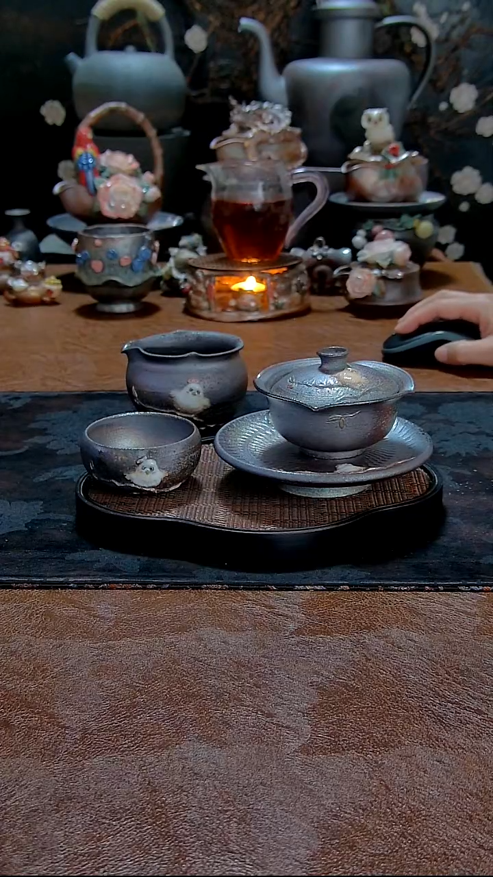 小胖鸟盖碗套装   
