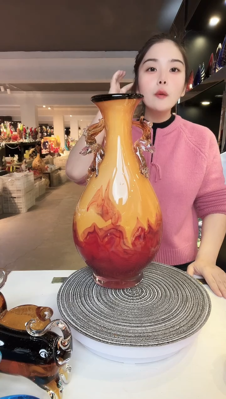 【闪购商品】茶盏琉璃摆件家居摆件