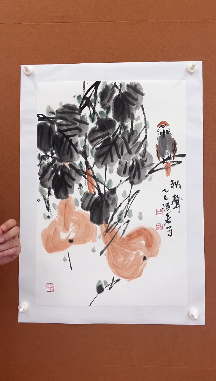 国画王泽喜2.7平尺花鸟