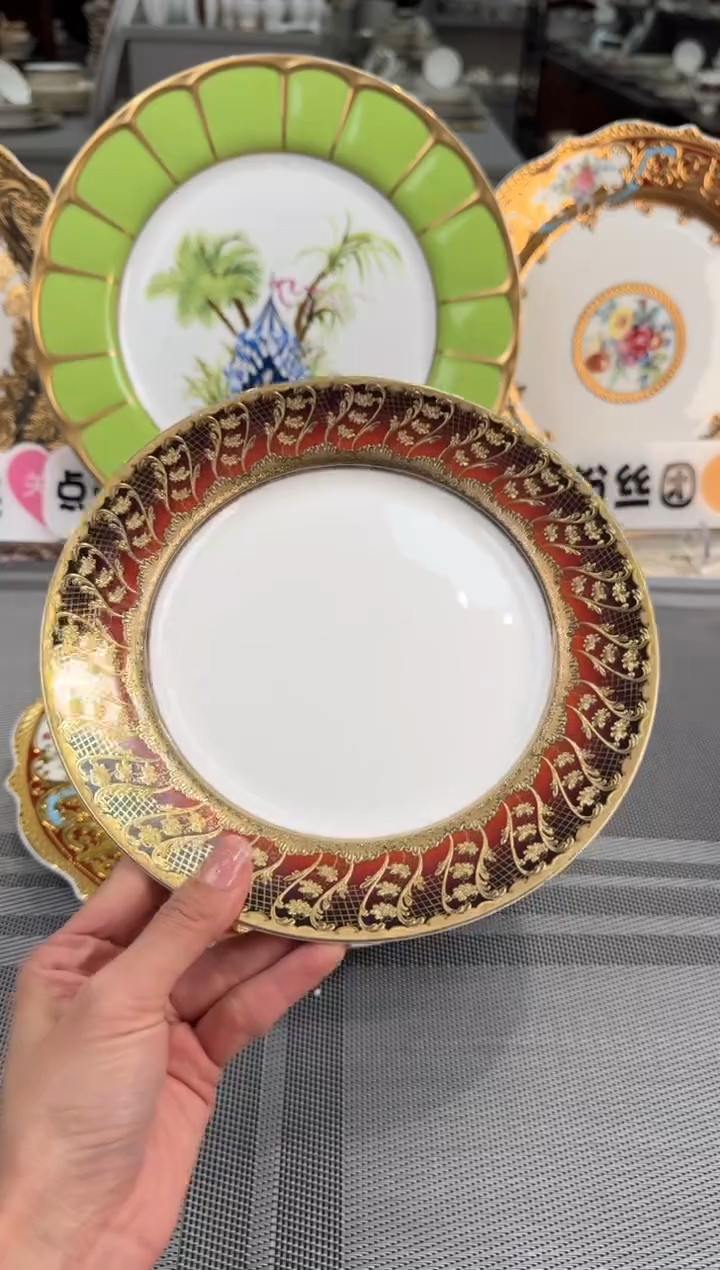 【闪购商品】瓷片8英寸平盘福利款瑕