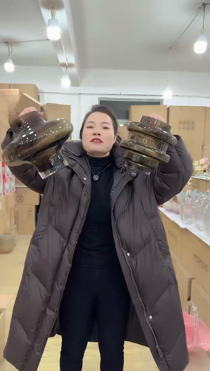 【闪购商品】无铅玻璃甄选花器-d-早14 一对