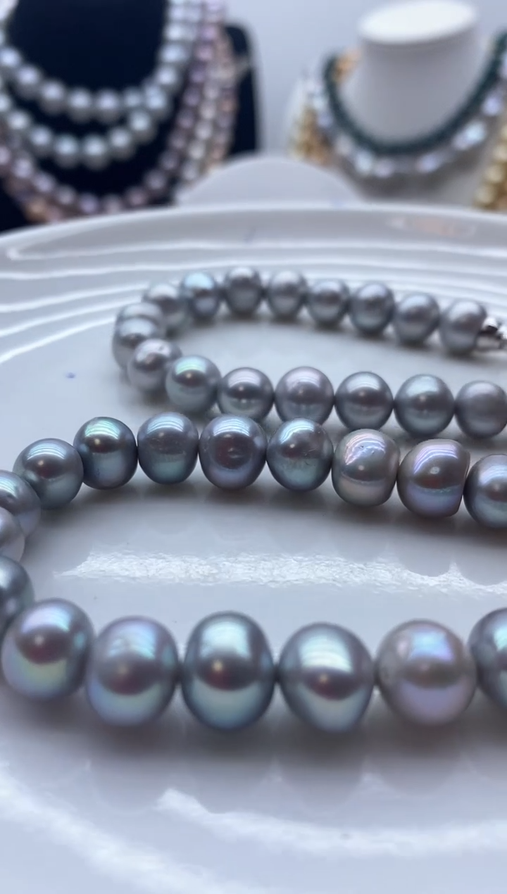 【闪购商品】淡水珍珠颈饰钛钢31