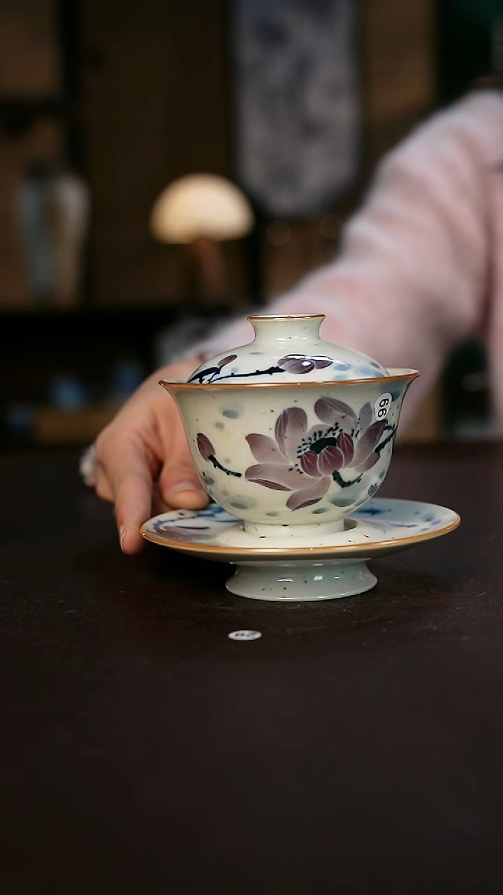 【闪购商品】景德镇陶瓷杯碗柴烧多人
