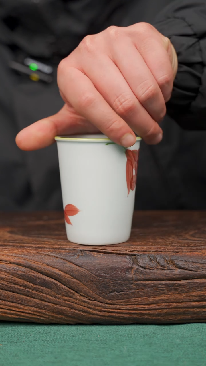 【闪购商品】瓷片9寻一缕瓷香杯釉下手工手绘瓷器