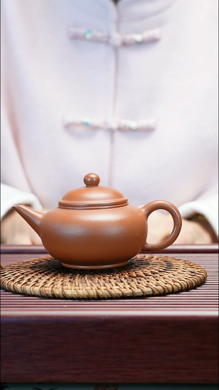 茶壶紫砂原矿朱泥  孟臣水平壶  160cc