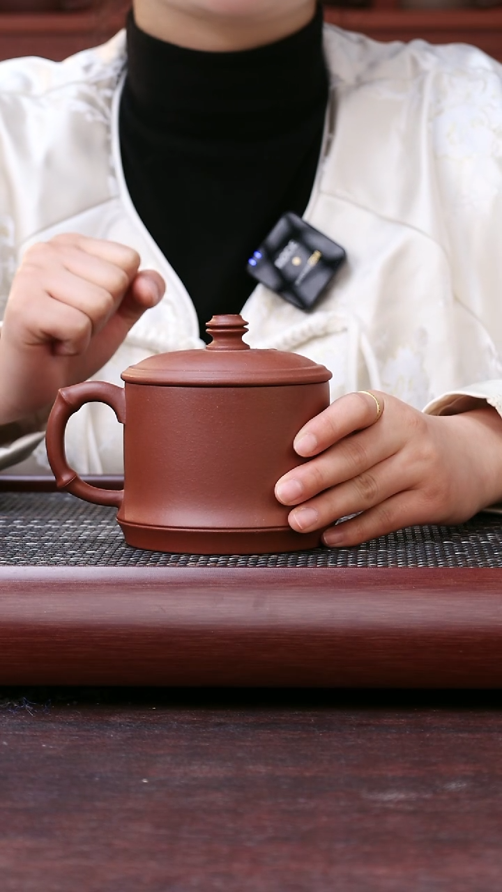 【闪购商品】紫砂公道杯40目紫泥新款竹节