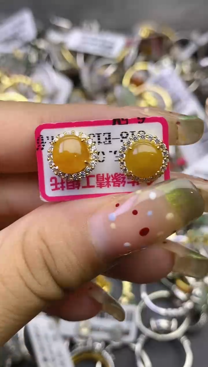 翡翠戒指银S925镶嵌百内无证书