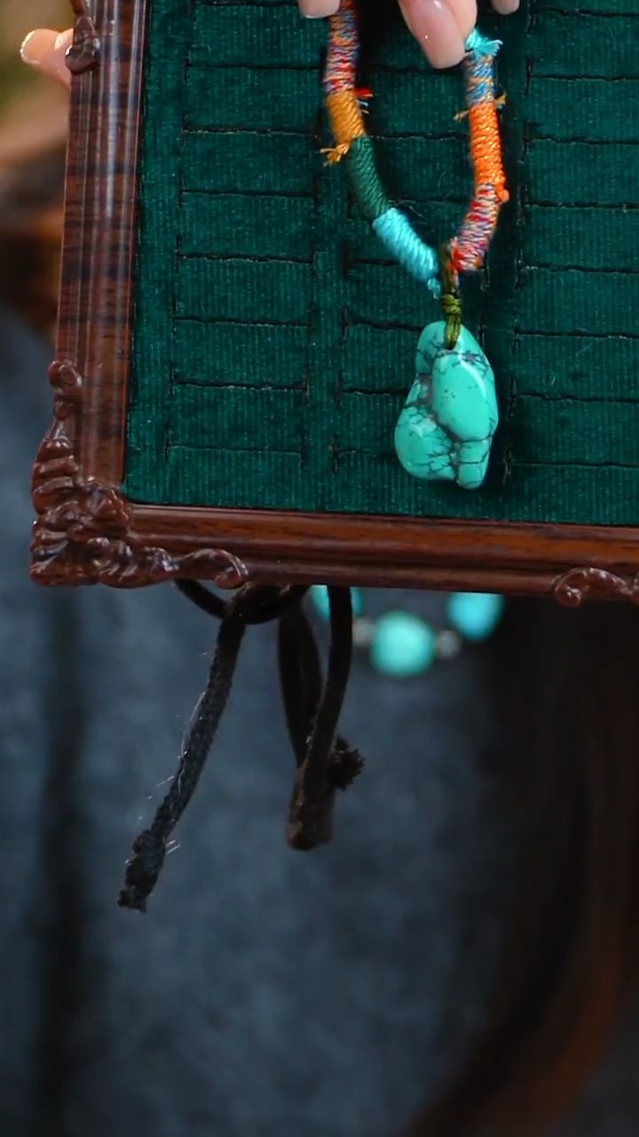 未镶嵌绿松石项链项链