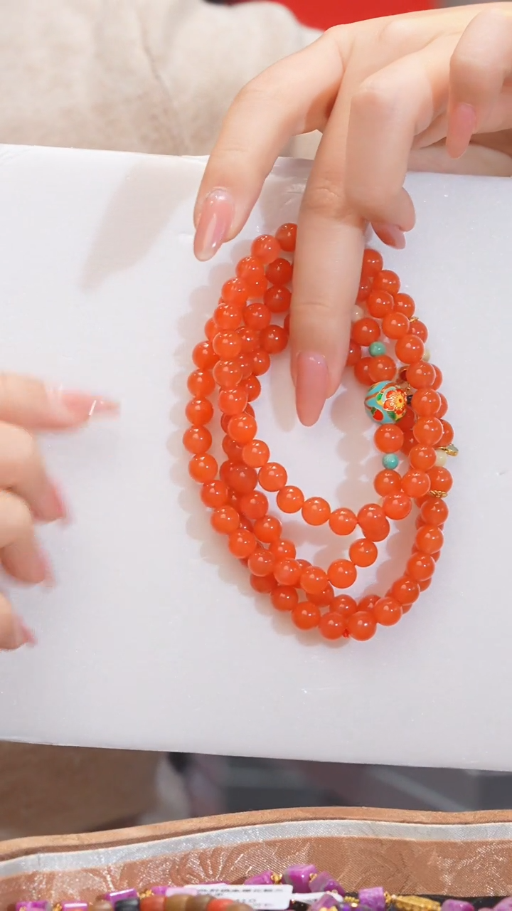 【闪购商品】南红玛瑙手串未镶嵌多样性发 卡7-8@@P5791