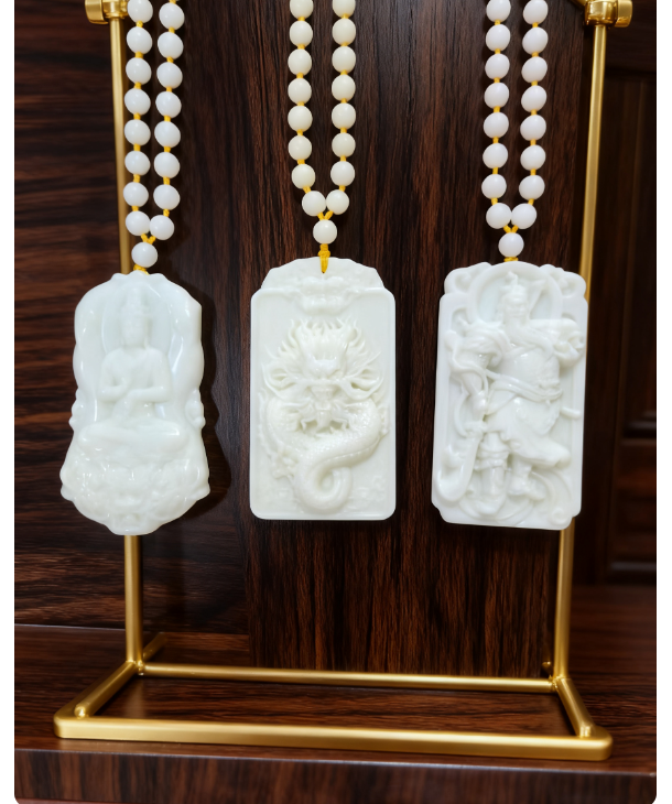 【龍帝专属】蓝田玉山流水50X90MM吊坠（多样性发货一个）F27