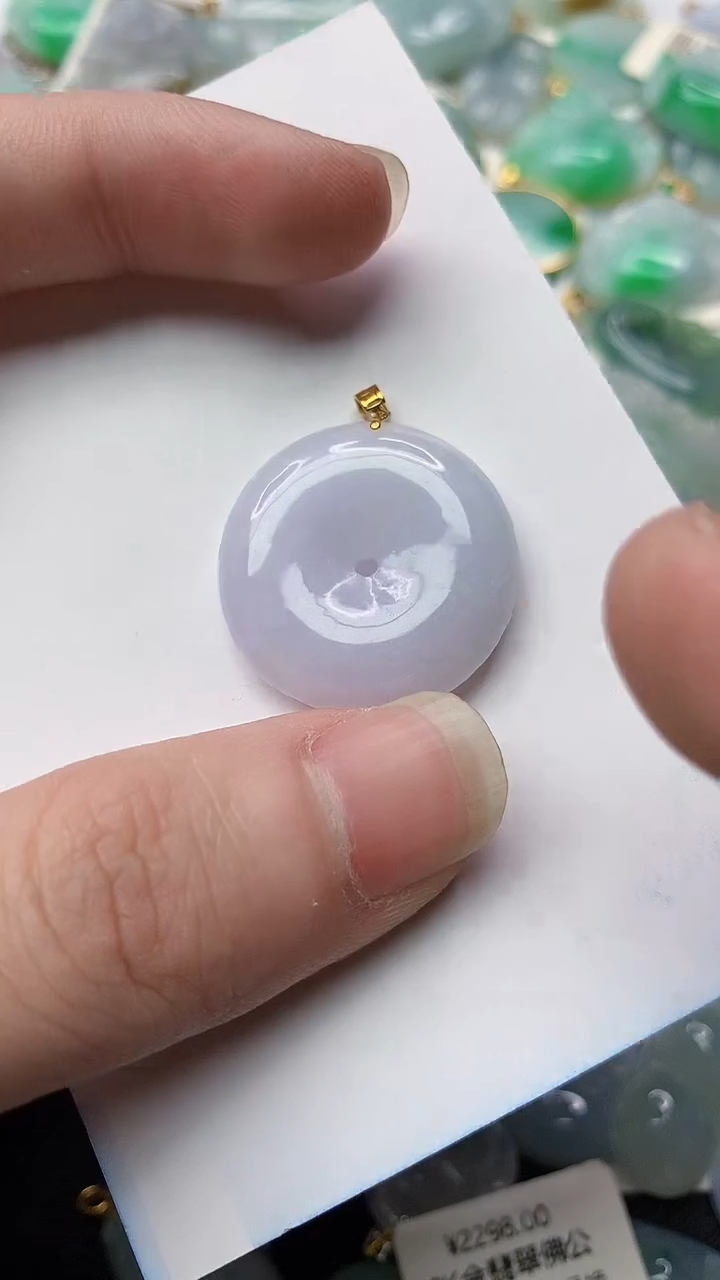 【闪购商品】翡翠颈饰18K金镶嵌34......