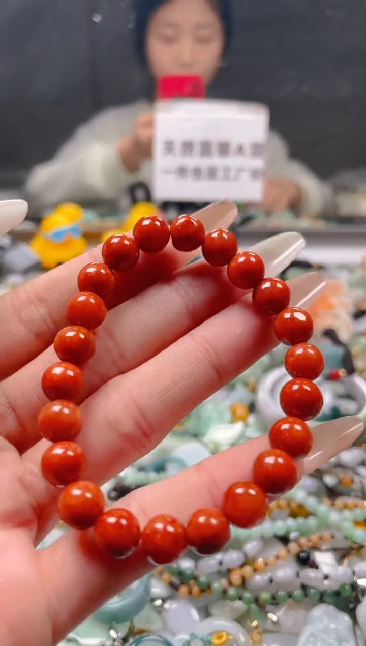 【闪购商品】翡翠颈饰未镶嵌8-9MM/J/翡翠A货一图一物