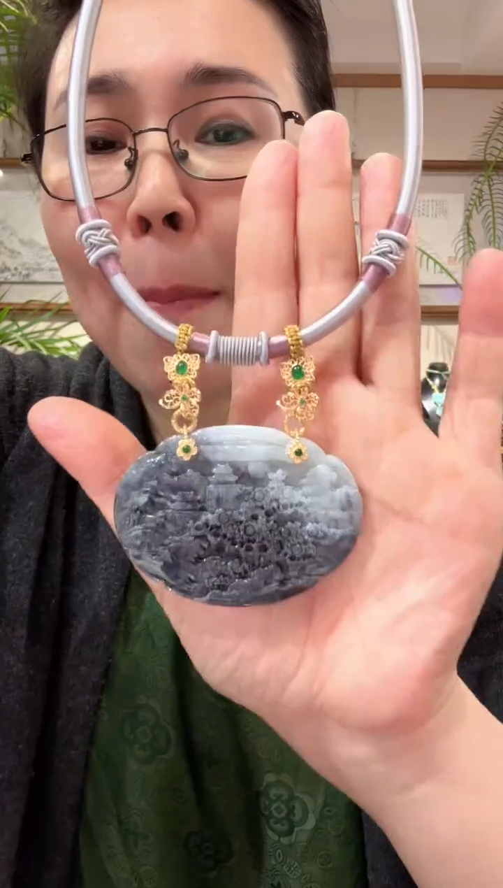 【闪购商品】翡翠颈饰未镶嵌国风