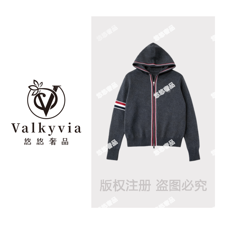 【Valkyvia/悠悠奢品】"拉夫同款"羊绒羊毛连帽小马标毛衣msl1123