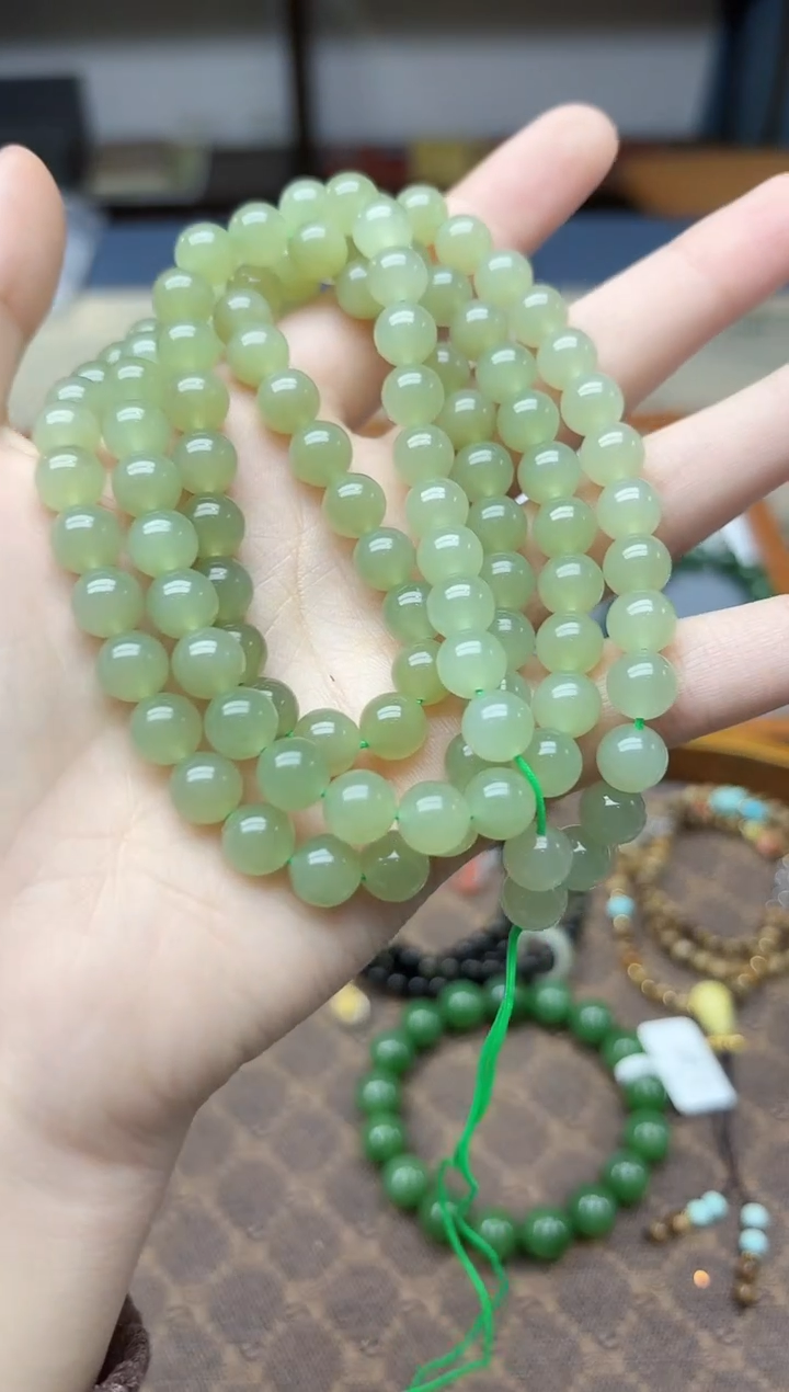 未镶嵌和田玉挂件和田玉长串8mmZD