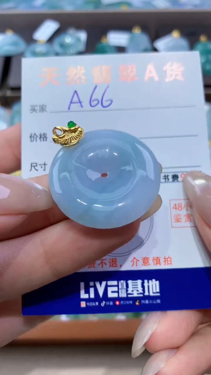 颈饰未镶嵌翡翠天然翡翠A货挂件