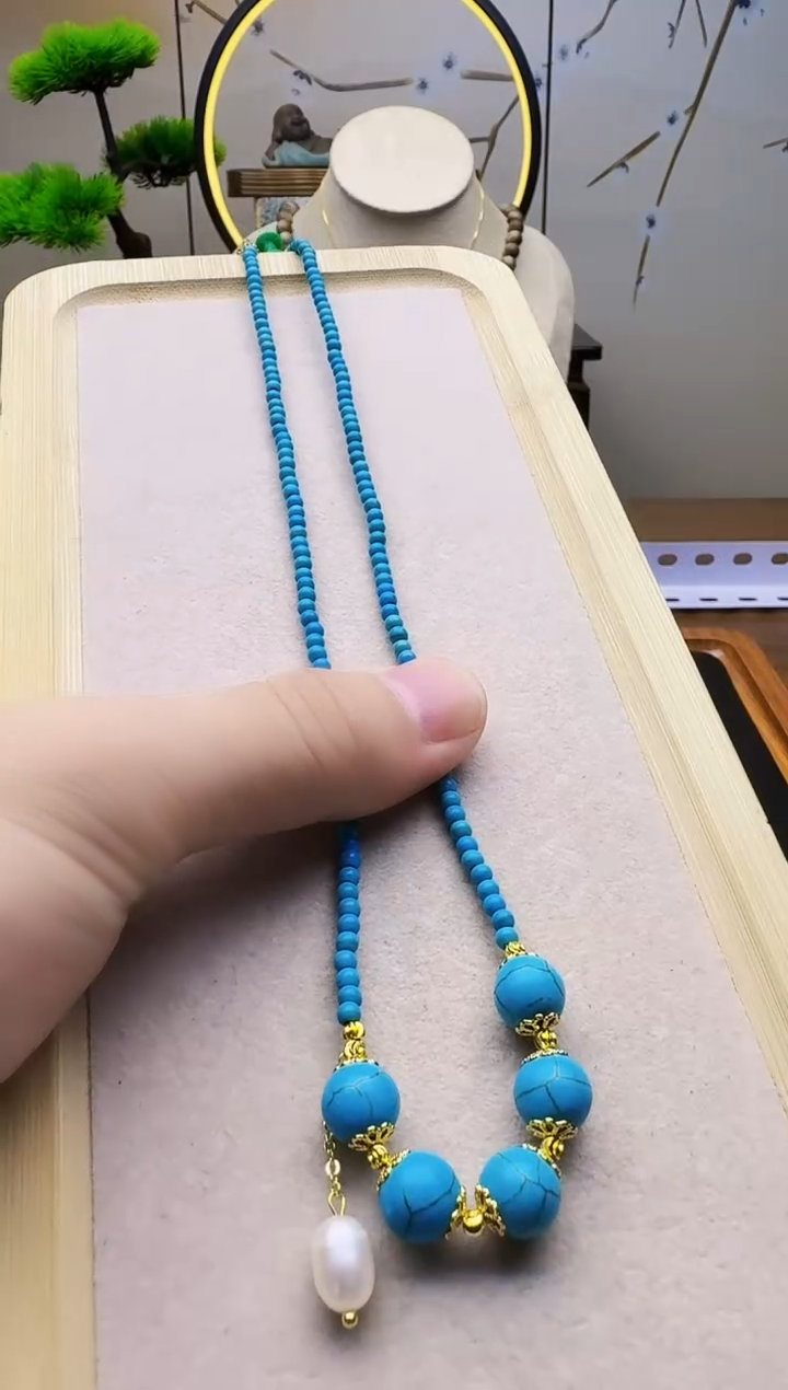 14K金镶嵌颈饰玛瑙/玉髓X38       